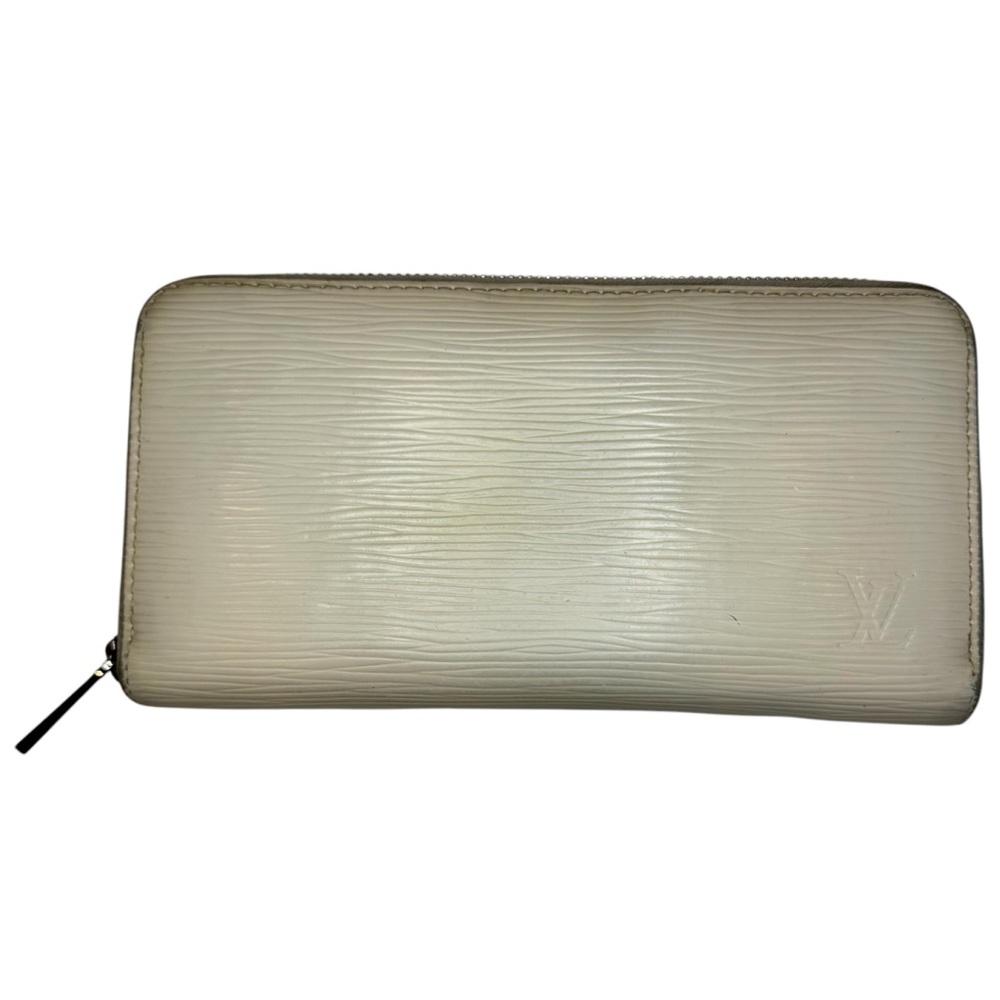 Louis Vuitton Epi hard to find cream colored zip around Wallet